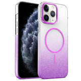 Gold Diamond Glitter Gradient MagSafe Shockproof Phone Case
