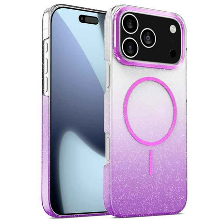 Gold Diamond Glitter Gradient MagSafe Shockproof Phone Case