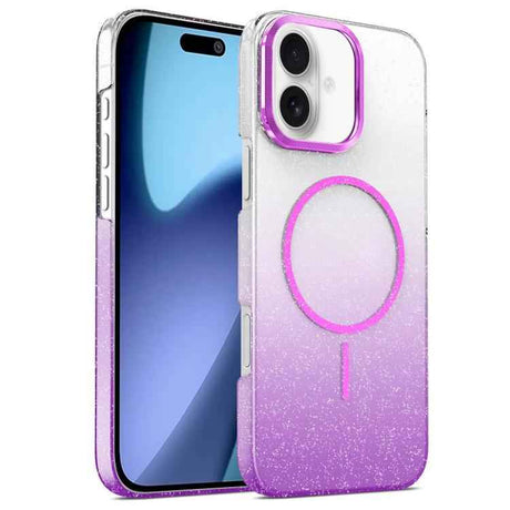 Gold Diamond Glitter Gradient MagSafe Shockproof Phone Case