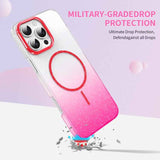 Gold Diamond Glitter Gradient MagSafe Shockproof Phone Case