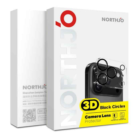 2pcs NORTHJO Camera Lens Protector 3D Night Shot Tempered Glass Film