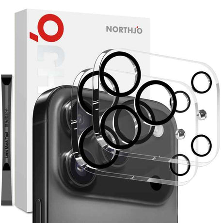 2pcs NORTHJO Camera Lens Protector 3D Night Shot Tempered Glass Film