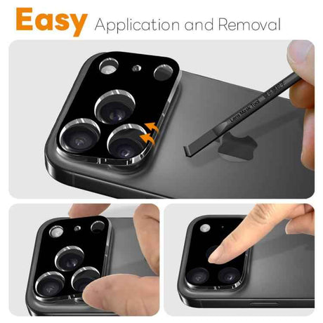2pcs NORTHJO Camera Lens Protector 3D HD Tempered Glass Film