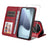 ENKAY Card Wallet Calf Texture Leather Phone Case with Thickened Glue No White Edge Film