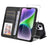 ENKAY Card Wallet Calf Texture Leather Phone Case with Thickened Glue No White Edge Film