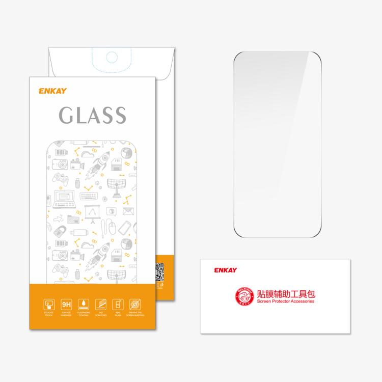 ENKAY Thickened Glue No White Edge 9H Big Arc Edge High Aluminum-silicon Tempered Glass Film