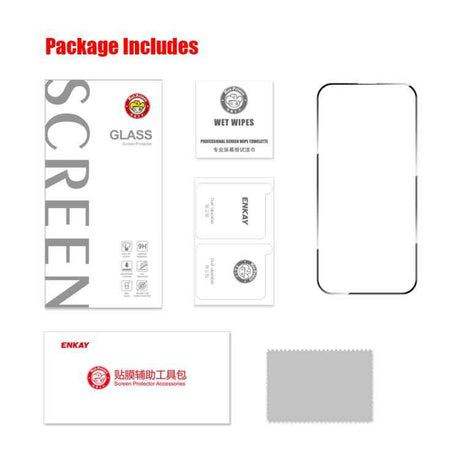 ENKAY Thickened Glue No White Edge High Aluminum-silicon Tempered Glass Film