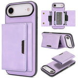 Kalebol Strong Magnetic MagSafe Tri-Fold Wallet Leather Phone Case