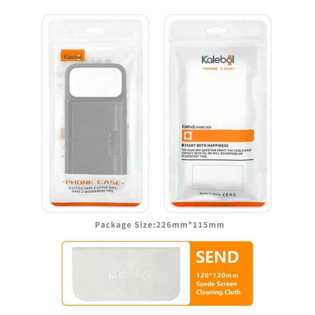 Kalebol Strong Magnetic MagSafe Tri-Fold Wallet Leather Phone Case