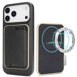 Kalebol Slim MagSafe Ring Magnetic Card Bag Leather Phone Case