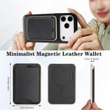 Kalebol MagSafe Leather Phone Case with Slim Magnetic Card Bag