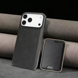 Kalebol MagSafe Leather Phone Case with Slim Magnetic Card Bag