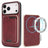Kalebol Slim MagSafe Ring Magnetic Card Bag Leather Phone Case