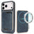 Kalebol Slim MagSafe Ring Magnetic Card Bag Leather Phone Case
