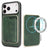 Kalebol Slim MagSafe Ring Magnetic Card Bag Leather Phone Case