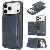 Kalebol Strong MagSafe Magnetic Two-Fold Card Bag Leather Phone Case