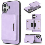 Kalebol Strong MagSafe Magnetic Two-Fold Card Bag Leather Phone Case