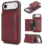 Kalebol Strong MagSafe Magnetic Two-Fold Card Bag Leather Phone Case