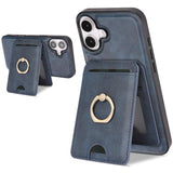 Kalebol Strong MagSafe Ring Magnetic Card Bag Holder Leather Phone Case