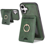 Kalebol Strong MagSafe Ring Magnetic Card Bag Holder Leather Phone Case