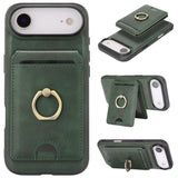 Kalebol Strong MagSafe Ring Magnetic Card Bag Holder Leather Phone Case