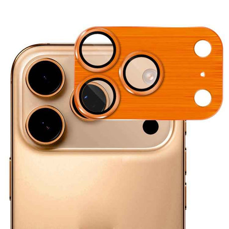 ENKAY Anti-reflection Camera Lens Brushed Aluminium Alloy Tempered Glass Film