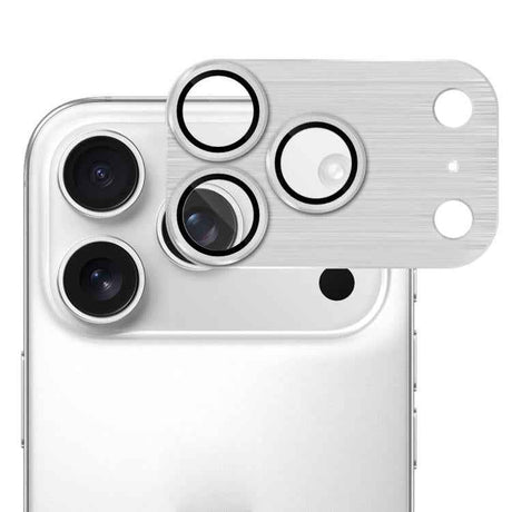 ENKAY Anti-reflection Camera Lens Brushed Aluminium Alloy Tempered Glass Film