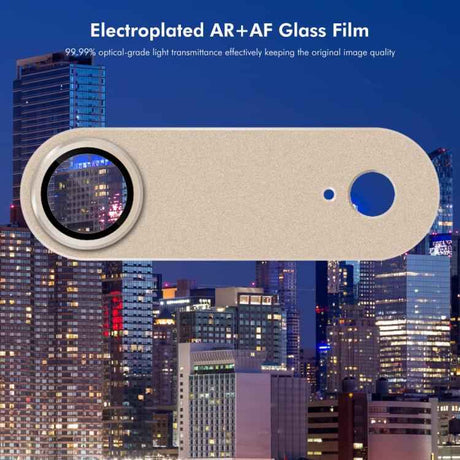 ENKAY Anti-reflection Camera Lens Frosted Armor Aluminium Alloy Tempered Glass Film