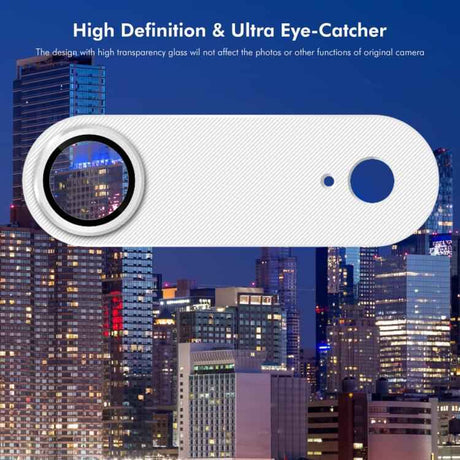 ENKAY CD Texture Aluminium Alloy Tempered Glass Lens Cover Film