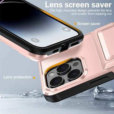 Kalebol Flip Card Wallet Holder Shockproof Phone Case