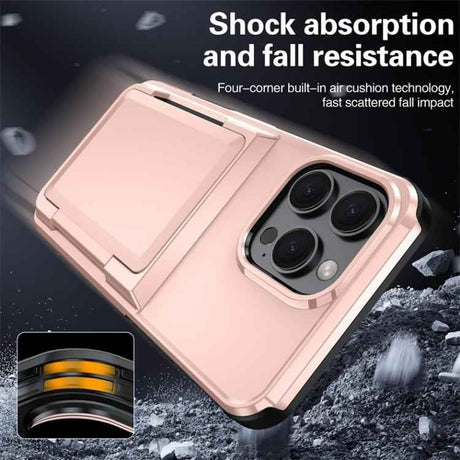 Kalebol Flip Card Wallet Holder Shockproof Phone Case