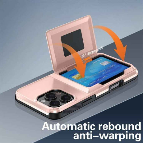 Kalebol Flip Card Wallet Holder Shockproof Phone Case