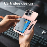 Kalebol Flip Card Wallet Holder Shockproof Phone Case