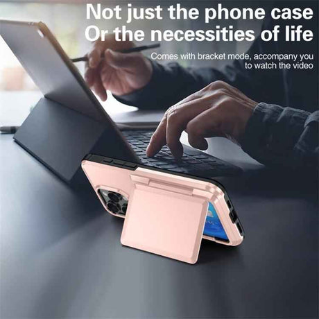 Kalebol Flip Card Wallet Holder Shockproof Phone Case