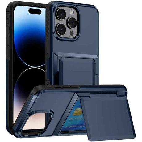 Kalebol Flip Card Wallet Holder Shockproof Phone Case