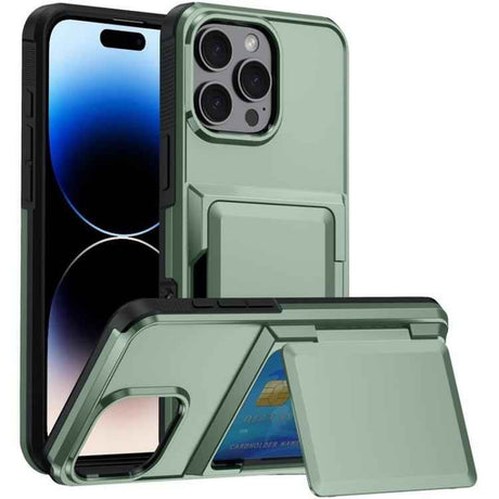 Kalebol Flip Card Wallet Holder Shockproof Phone Case