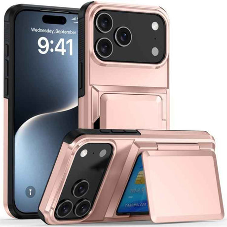 Kalebol Flip Card Wallet Holder Shockproof Phone Case