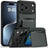 Kalebol Flip Card Wallet Holder Shockproof Phone Case