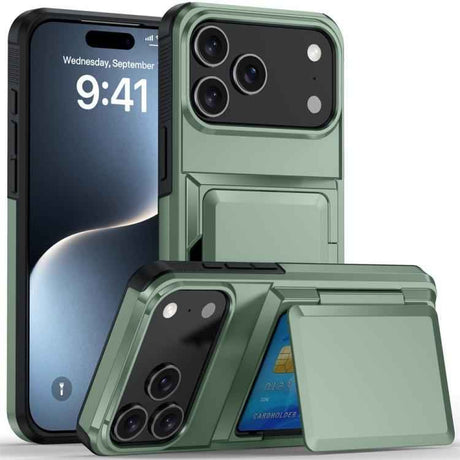 Kalebol Flip Card Wallet Holder Shockproof Phone Case