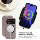 Kalebol Flip Card Slot MagSafe Leather Phone Case