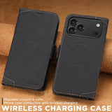 SUTENI J07 Flip Leather Phone Case - Multifunctional Horizontal Flip MagSafe Design