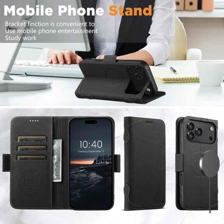 SUTENI J07 Multifunctional Horizontal Flip Magsafe Leather Phone Case