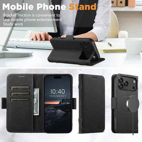 SUTENI J07 Multifunctional Horizontal Flip Magsafe Leather Phone Case