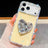 Diamond Glitter Gemstone Heart Holder Phone Case