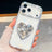 Diamond Glitter Gemstone Heart Holder Phone Case