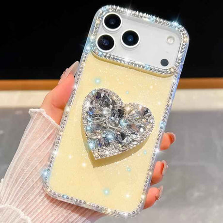 Diamond Glitter Gemstone Heart Holder Phone Case