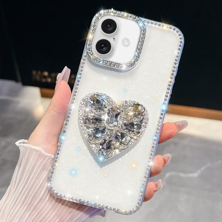 Diamond Glitter Gemstone Heart Holder Phone Case