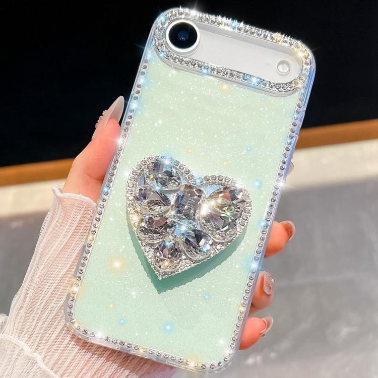 Diamond Glitter Gemstone Heart Holder Phone Case