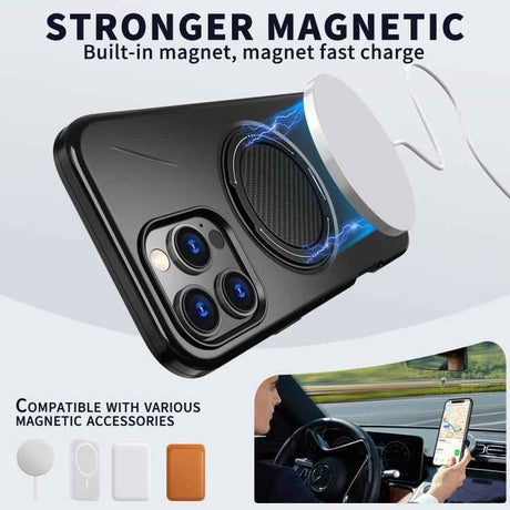 Kalebol Magnetic MagSafe Rotation Holder PC Phone Case