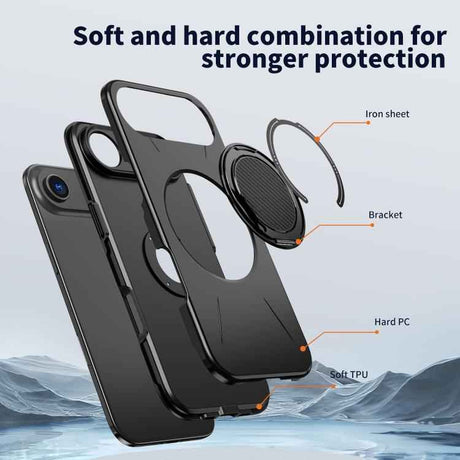 Kalebol Magnetic MagSafe Rotation Holder PC Phone Case